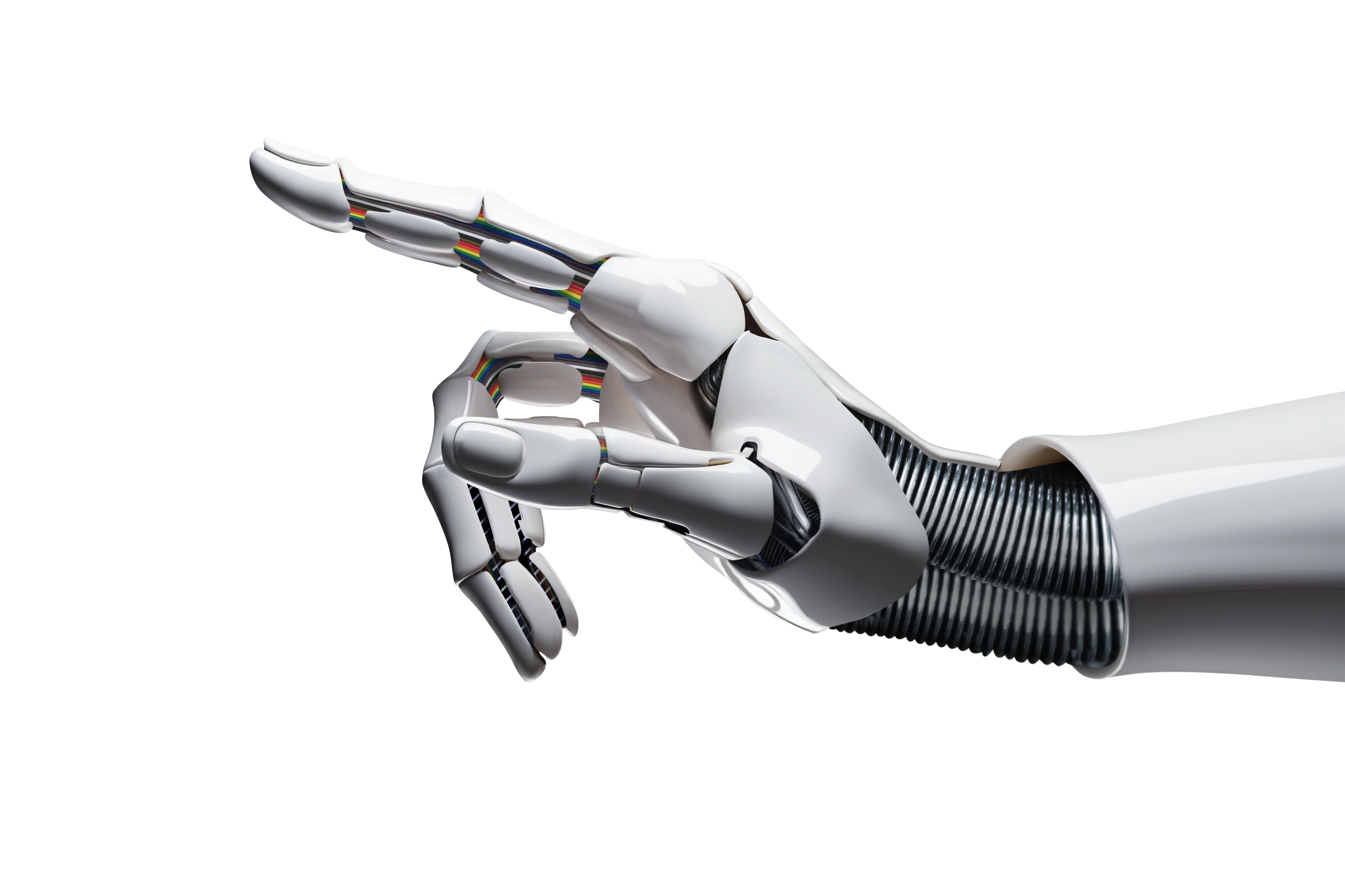DART AI robotic hand representing advanced network intelligence